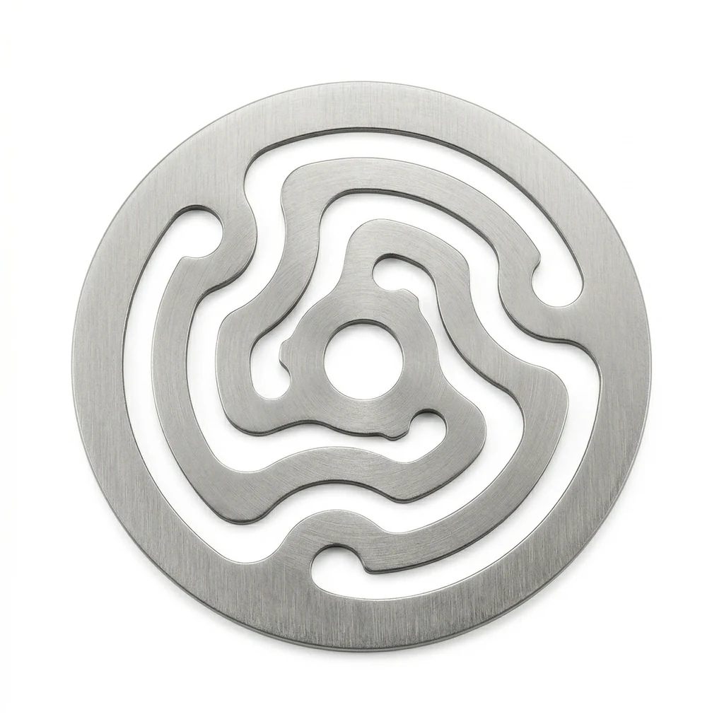 不锈钢蚀刻弹簧片（复杂涡旋轮廓）